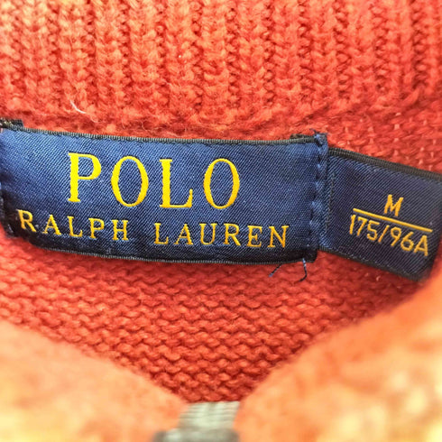 ポロラルフローレン POLO RALPH LAUREN ポニー刺繍 ハーフジップニット メンズ import:M