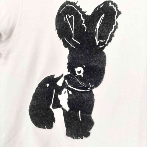 フロッキープリントリンガーTシャツ Y2K レディース