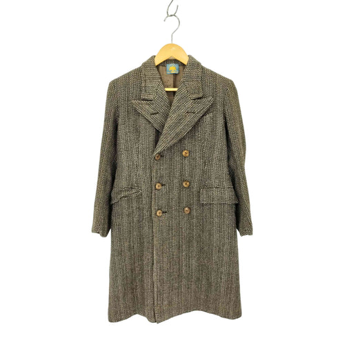 L'AIGLON FRANCE ヴィンテージ ウール ダブル チェスターコート レディース