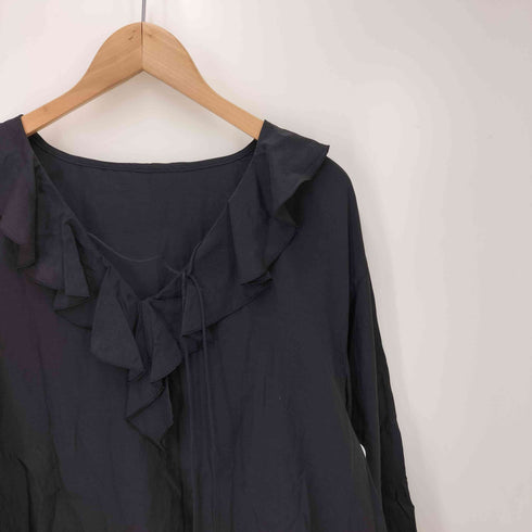 ビューティーアンドユースユナイテッドアローズ BEAUTY & YOUTH UNITED ARROWS レーヨンコットンローン ラッフルシャツ レディース