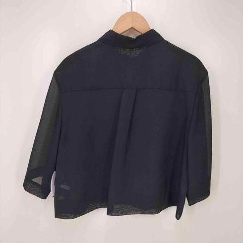 ビューティーアンドユースユナイテッドアローズ BEAUTY & YOUTH UNITED ARROWS ポリエステル オーガンジー シャツ ―ウォッシャブル― レディース