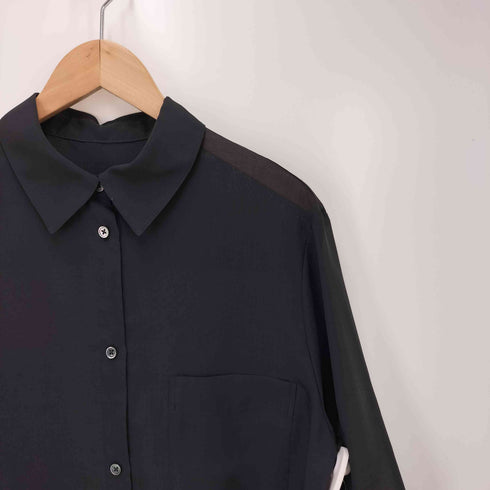 ビューティーアンドユースユナイテッドアローズ BEAUTY & YOUTH UNITED ARROWS ポリエステル オーガンジー シャツ ―ウォッシャブル― レディース