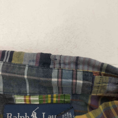 ラルフローレン RALPH LAUREN CLASSIC FIT ポニー刺繍パッチワークBDシャツ メンズ XXL