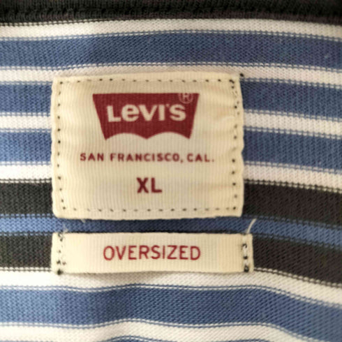 リーバイス Levis OVERSIZED ボーダーロングスリーブTシャツ メンズ import:XL