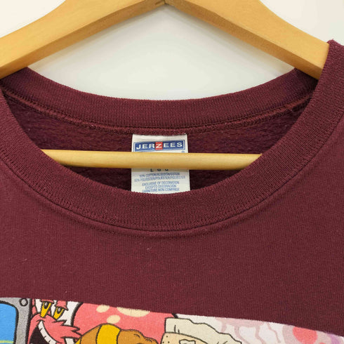 ジャージーズ JERZEES 90S キャラクタープリント 裏起毛 スウェット メンズ import:L