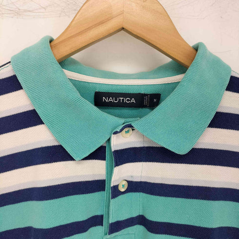 ノーティカ NAUTICA ボーダーポロシャツ メンズ import:M