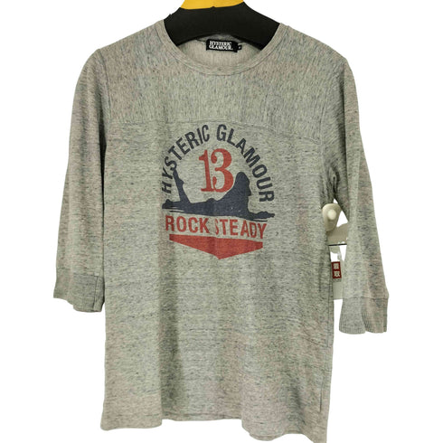 ヒステリックグラマー HYSTERIC GLAMOUR ROCK STEADY 7分袖 Tシャツ メンズ JPN:M