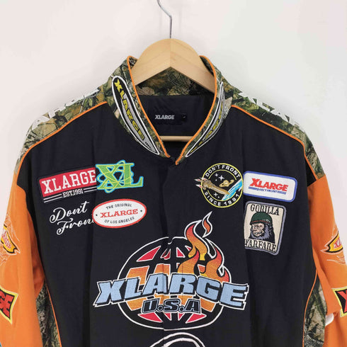 エクストララージ XLARGE 23AW CUSTOM RACING JACKET カスタム レーシング ジャケット スタジャン メンズ import:L