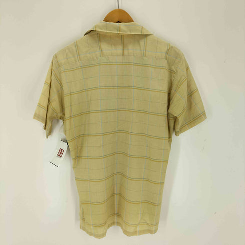 60S コットンポリオープンカラーS/S ボックスチェックシャツ メンズ