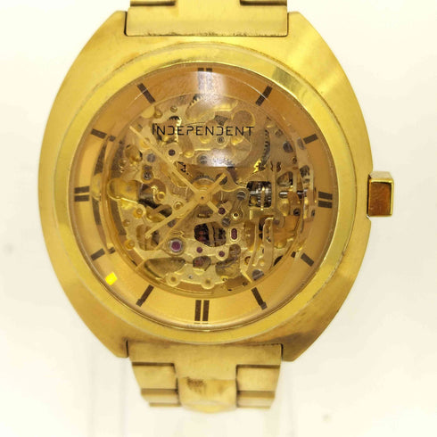 シチズン CITIZEN スケルトン文字盤 自動巻き腕時計 メンズ