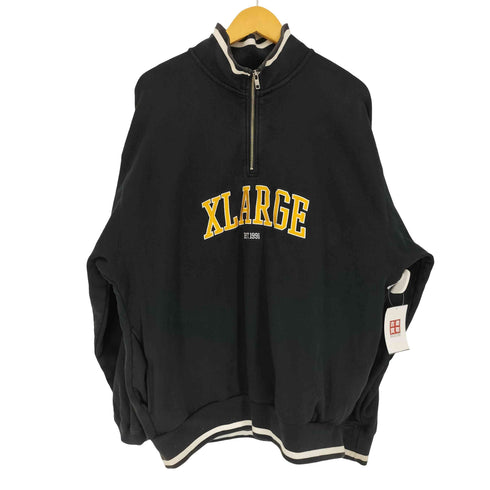 エクストララージ XLARGE 24SS Striped Rib Half Zip Sweat トライプド リブ ハーフ ジップ スウェット トレーナー メンズ import:XL