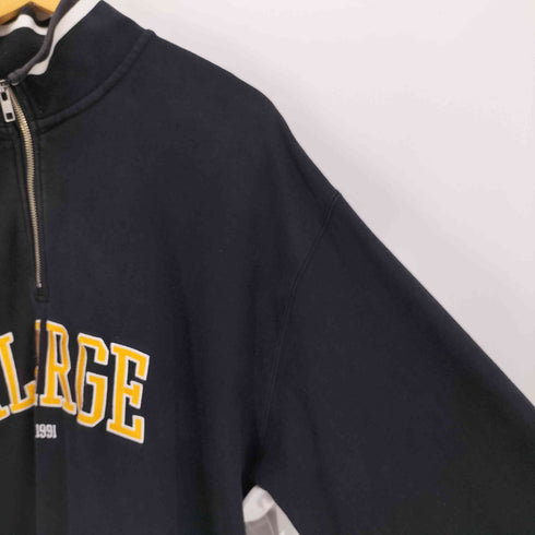 エクストララージ XLARGE 24SS Striped Rib Half Zip Sweat トライプド リブ ハーフ ジップ スウェット トレーナー メンズ import:XL