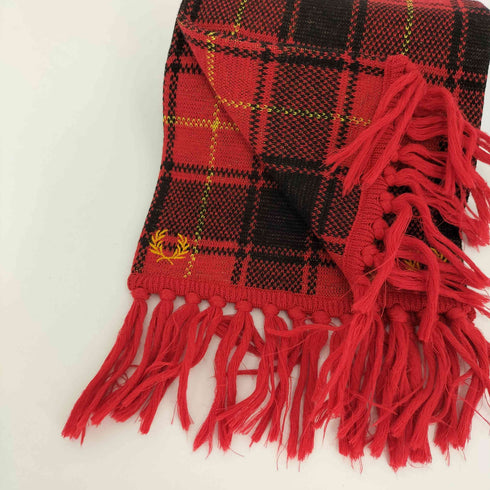 フレッドペリー FRED PERRY 刺繍ロゴ チェックストール メンズ