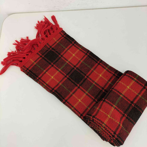 フレッドペリー FRED PERRY 刺繍ロゴ チェックストール メンズ