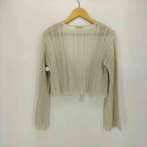 プロポーションバイボディードレッシング PROPORTION BODY DRESSING 25SS アイレット柄リボンカーディガン レディース FR