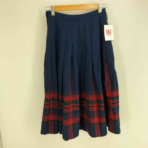 ペンドルトン PENDLETON USA製 70S PURE WOOL チェックスカート レディース 6