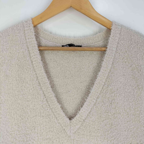 ザラ ZARA faux fur vest フェイクファーベスト レディース import:M