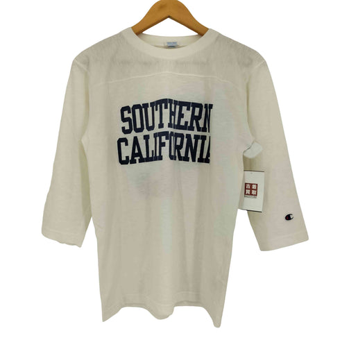 チャンピオン Champion カレッジプリント 7分袖 フットボール メンズ import:M