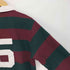 ポロバイラルフローレン Polo by RALPH LAUREN 90S ナンバリング ロゴ プリント ワッペン ボーダー コットン ラガー シャツ メンズ import:M