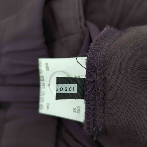 エルノロゼット Ellno Loset センターシームフレアパンツ メンズ JPN:L