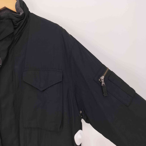 ポロバイラルフローレン Polo by RALPH LAUREN 90S 裏地キルティング チンストラップ スタンドネック 中綿 フィールド ジャケット メンズ LL