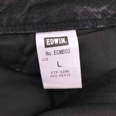 エドウィン EDWIN フリンジ ブラックデニムパンツ メンズ JPN:L