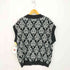 エルノロゼット Ellno Loset ペイズリー柄 ニットベスト メンズ JPN:L