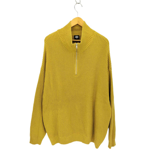 フリークスストア FREAKS STORE ビッグシルエット 畔編み ハーフジップニット メンズ JPN:L