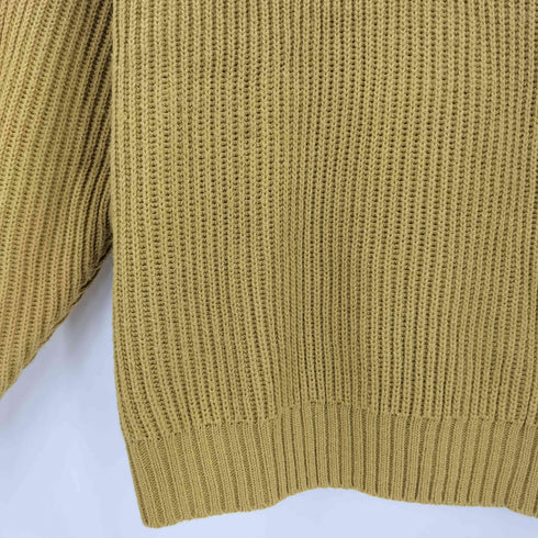 フリークスストア FREAKS STORE ビッグシルエット 畔編み ハーフジップニット メンズ JPN:L