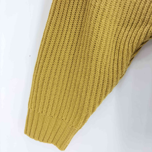 フリークスストア FREAKS STORE ビッグシルエット 畔編み ハーフジップニット メンズ JPN:L