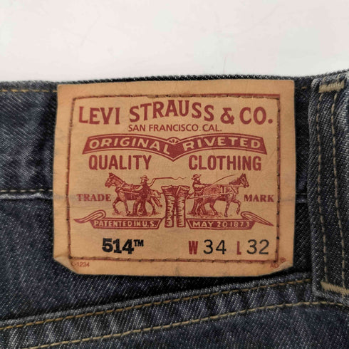 リーバイス Levis 514 ボタン裏4051刻印 SLIM STRAIGHT ブーツカットデニム メンズ W34 L32
