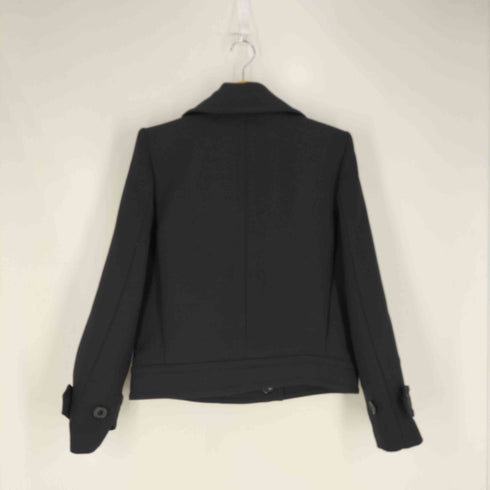ザラ ZARA ウールブレンド ダブルブレストショートコート レディース import:M