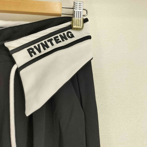 FIVELGENE ウエストロゴ ワイドレッグパンツ レディース