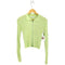 アモーメント amomento RIB TWO WAY ZIP-UP CARDIGAN カーディガン レディース 0