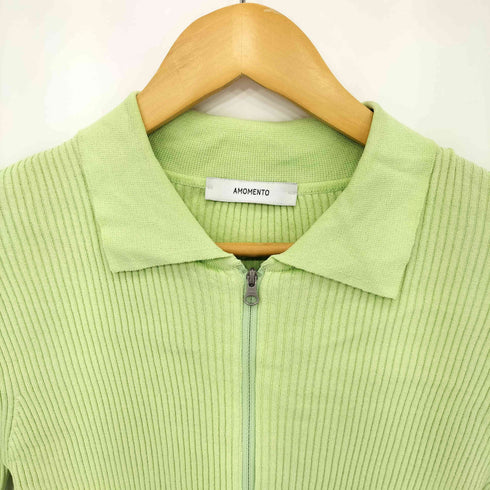 アモーメント amomento RIB TWO WAY ZIP-UP CARDIGAN カーディガン レディース 0