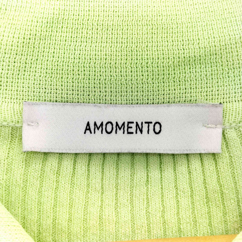 アモーメント amomento RIB TWO WAY ZIP-UP CARDIGAN カーディガン レディース 0