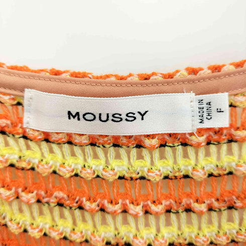 マウジー moussy MIX COLOR CROCHET ワンピース レディース FREE