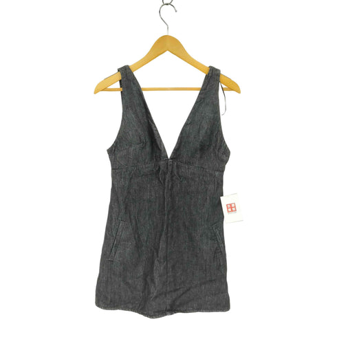 ザラ ZARA Vネックノースリーブデニムワンピース レディース import:M