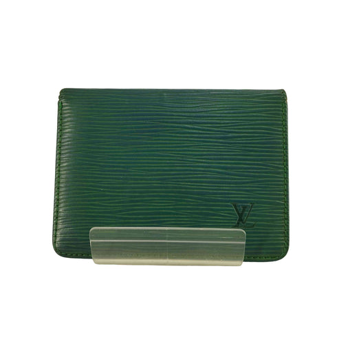 ルイヴィトン LOUIS VUITTON エピレザー ロゴ刻印 カードケース メンズ