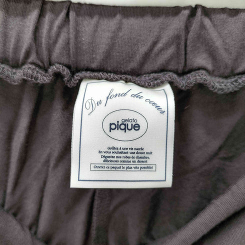 ジェラートピケ gelato pique COOLレーヨンデザートロゴロングパンツ レディース ONE SIZE