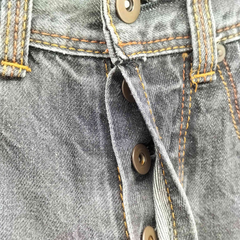 Brave Star USA製 Lean Straight バック刺繍 ボタンフライ デニムパンツ メンズ US:30-31