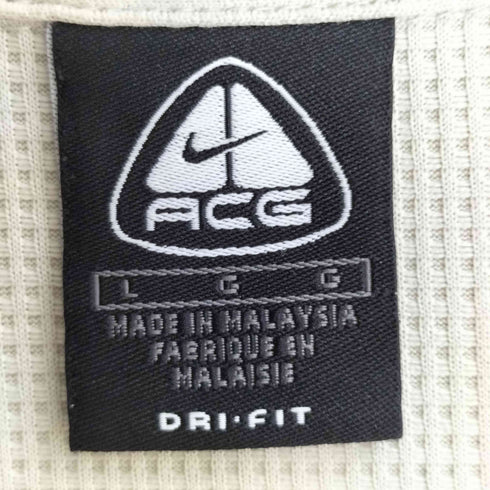 ナイキエーシージー NIKE ACG 00s ロゴパッチ ダブルポケット ワッフル オープンカラー 半袖 シャツ メンズ import:L