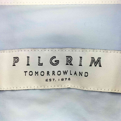 トゥモローランドピリグリム TOMORROWLAND PILGRIM 120/2スーピマコットンブロード ワイドスプレッドカラーシャツ メンズ 38