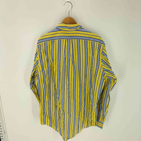 ラルフローレン RALPH LAUREN 90-00s CLASSIC FIT クラシック フィット ポニー刺繍 ストライプ ボタンダウン 長袖 シャツ ビックサイズ メンズ import:L