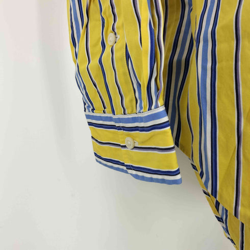 ラルフローレン RALPH LAUREN 90-00s CLASSIC FIT クラシック フィット ポニー刺繍 ストライプ ボタンダウン 長袖 シャツ ビックサイズ メンズ import:L