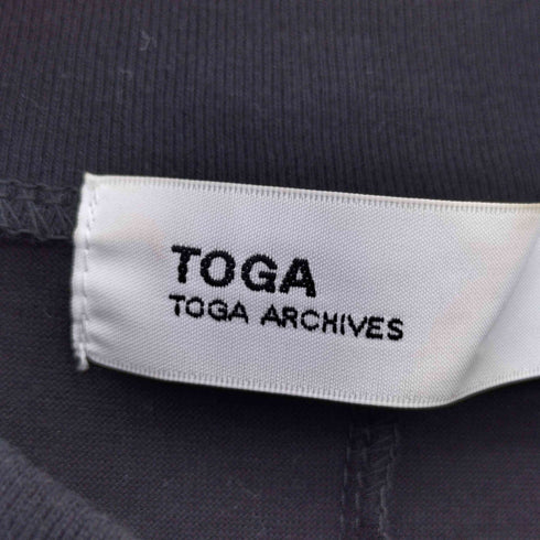 トーガアーカイブス TOGA ARCHIVES バックオープン リブスリット スウェットリブ カットソー レディース JPN:36