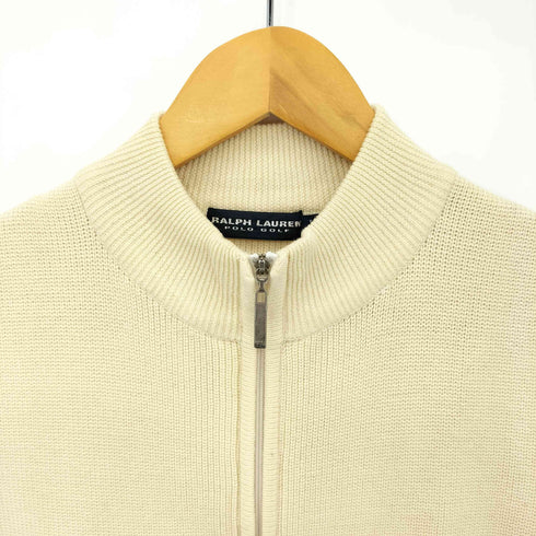 ポロゴルフラルフローレン POLO GOLF RALPH LAUREN 90s ジップアップ ウールニットベスト レディース import:L