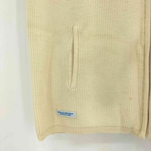 ポロゴルフラルフローレン POLO GOLF RALPH LAUREN 90s ジップアップ ウールニットベスト レディース import:L