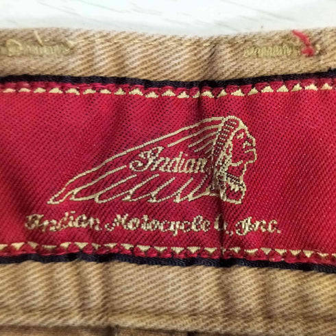 インディアンモーターサイクル INDIAN MOTORCYCLE Y2K ポケット刺繍 アンクル パンツ メンズ 32