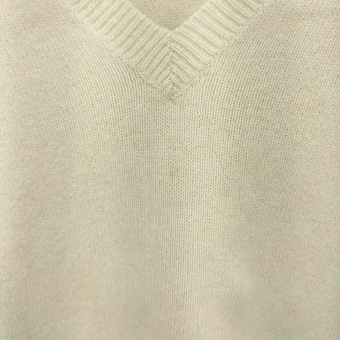 ラルフローレンゴルフ RALPH LAUREN GOLF 90s ポニー刺繍 カシミヤコットン Vネックニット レディース import:L